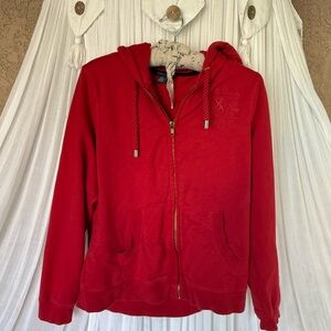 Tommy Hilfiger Red Women's Zip-Up Hoodie